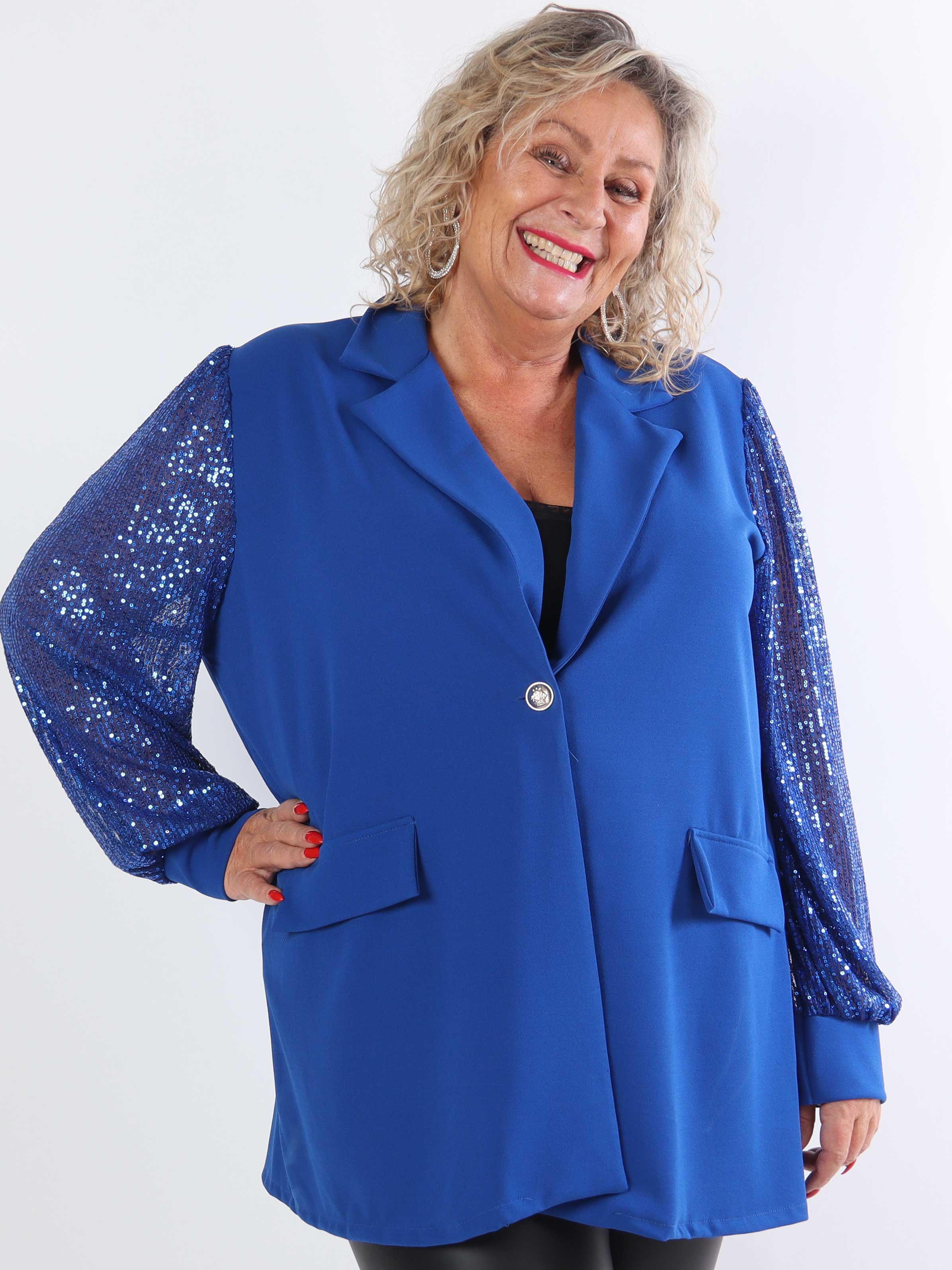 Kata - Oversized blazer med pailletærmer (bestseller)